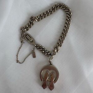 VTG MONET Lovebird Charm Bracelet